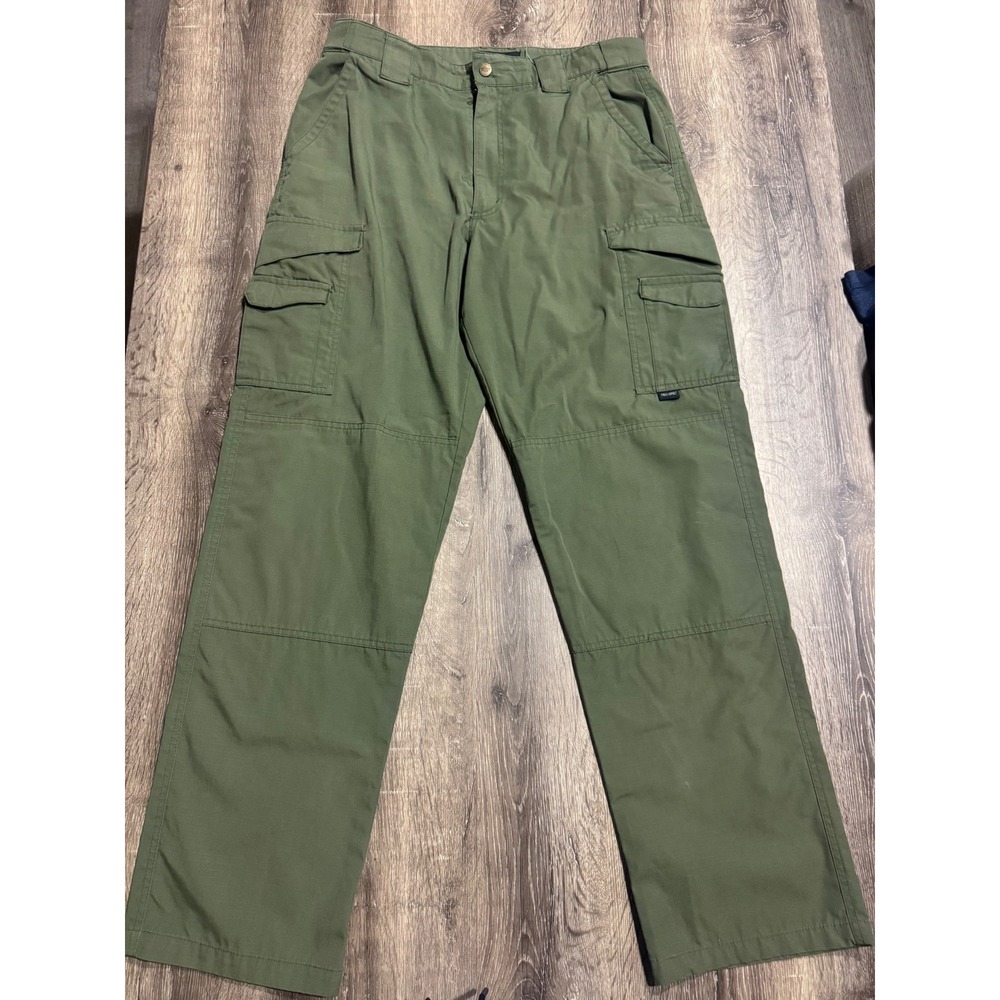 Tru-Spec Mens 24-7 Series Tactical Cargo Pants Olive Green Ripstop 34x34